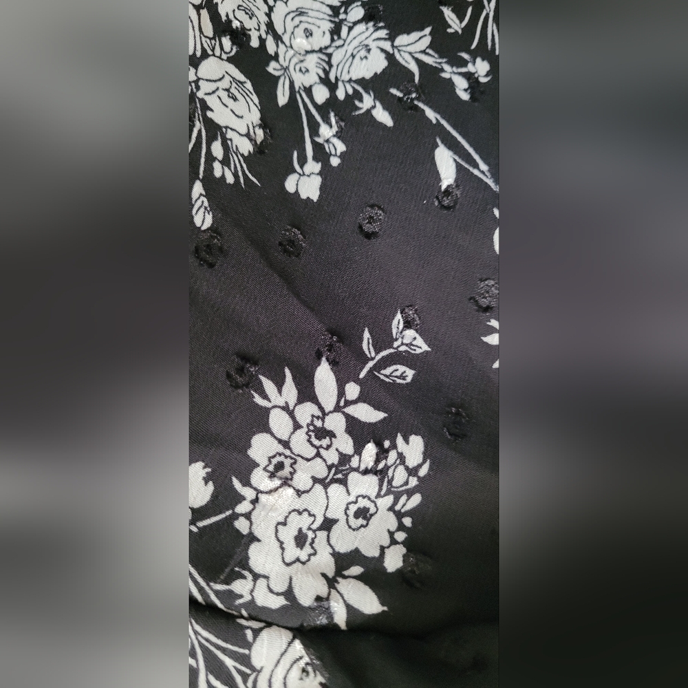 NWOT! Floral V-Neck B Darlin B Smart Fit+Flare Bell Sleeve Women's Mini Dress 1 - Picture 9 of 14